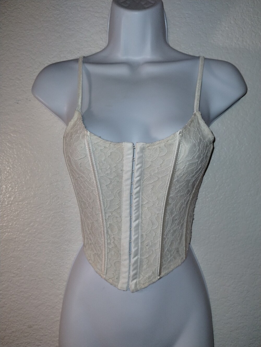 Cider Ivory Bustier sz Small Satin Lace